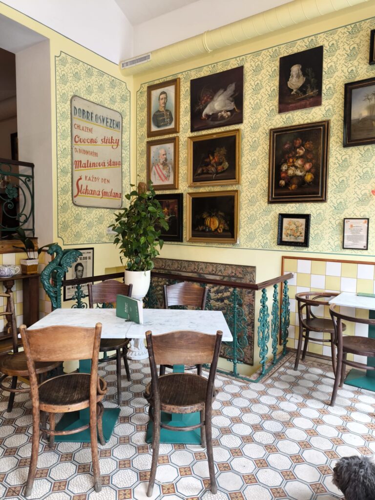 Lovely restaurant in an old vintage style.